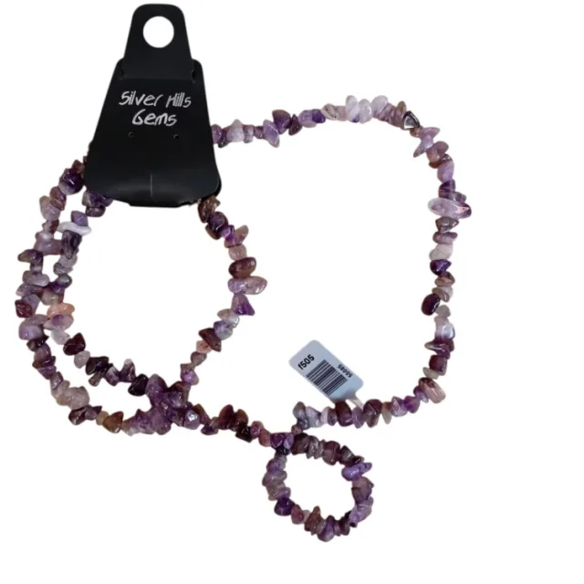Amethyst Chip string, A grade, 80cm