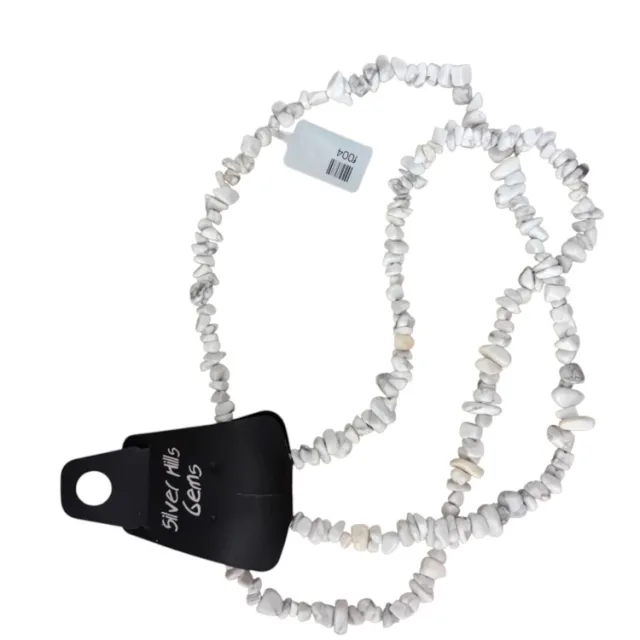 Howlite chip string, 80cm