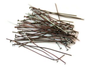 15x headpins, 70mm, stainless steel