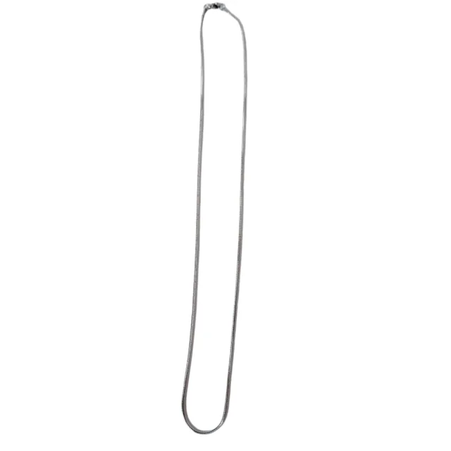 Snake chain 2.4mm thick with lobster clasp, Stainless steel, 55cm long