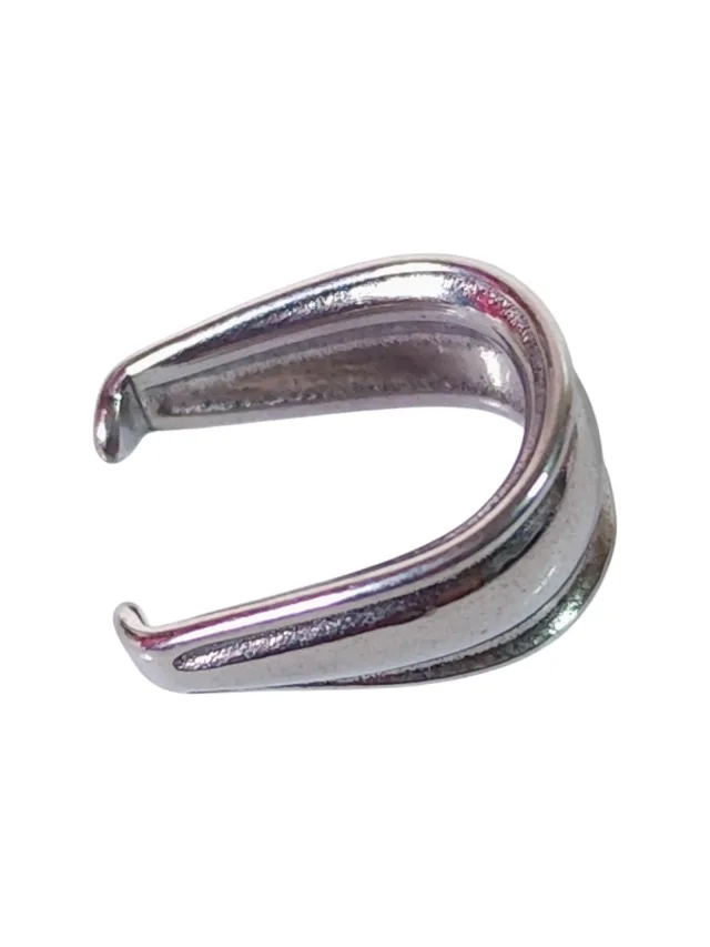 Stainless steel pinch bail, 1 x 9.8mm