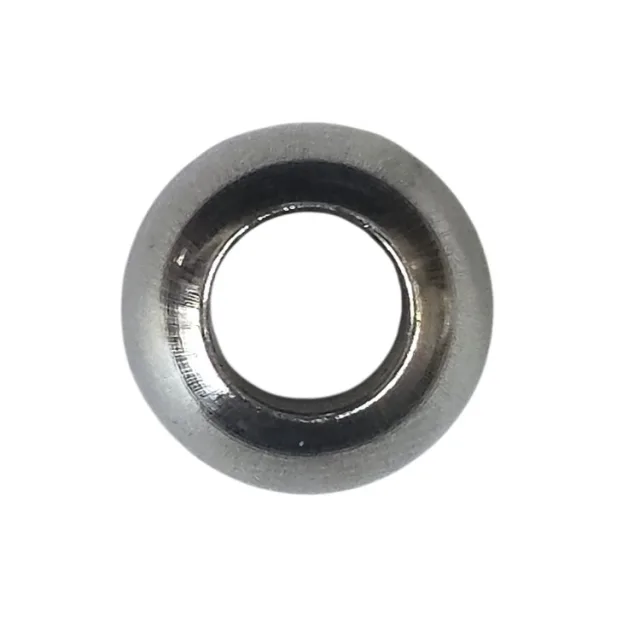 Round bead in stainless steel, 8x10mm