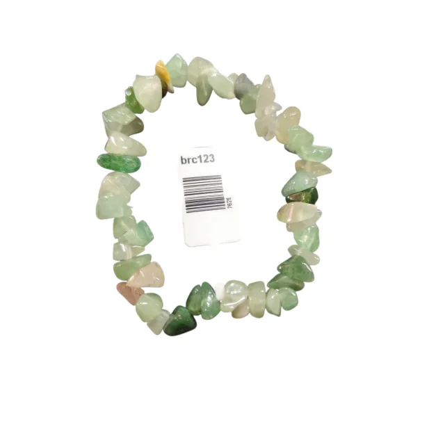 Aventurine chip bracelet, stretchcord