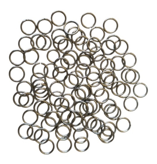 100 x Jumpring in stainless steel 1x8mm