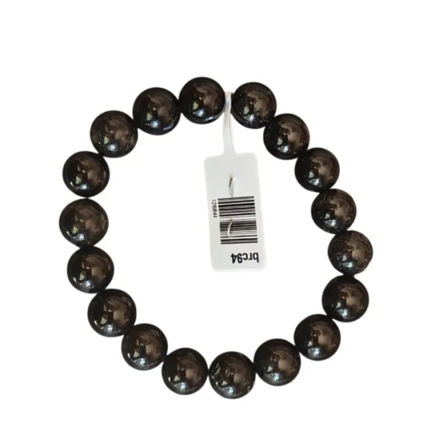 Obsidian bead bracelet 10mm