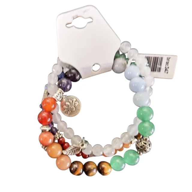 Chakra Balance 3-Piece Beaded Bracelet Stack