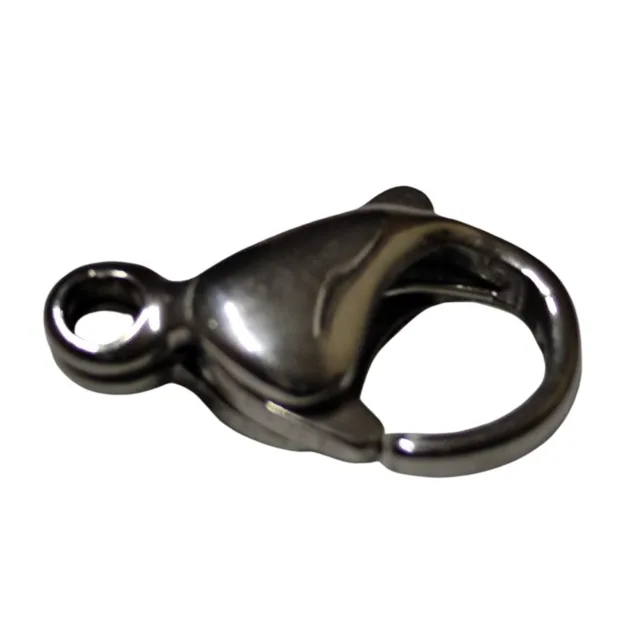 4 x Stainless steel lobster clasp 13mm