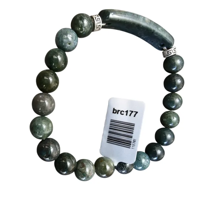 Indian Agate bead bracelet, stretchcord