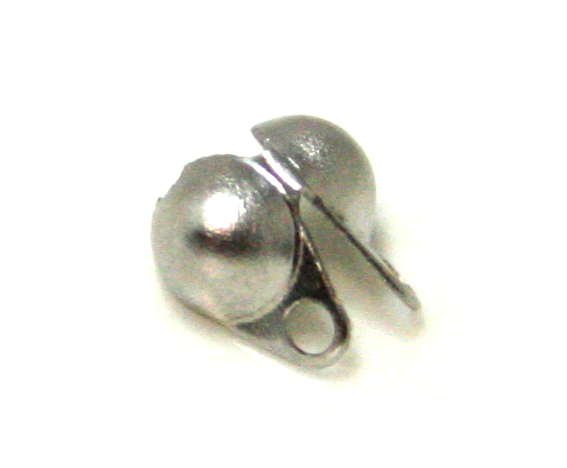 10 x Stainless Steel bead tip, 4x6mm.