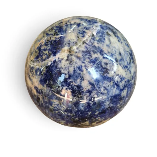 Sodalite Sphere, 15.2cm (Roughly the size of a small dessert plate)