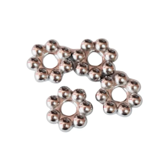 Daisy bead, Stainless steel, 1.5 x 5.5mm