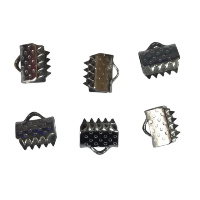 6 x Ribbon crimp, 6 x 5mm, Stainless steel