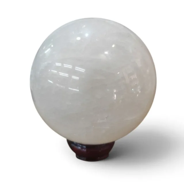 Quartz Sphere on stand, 13cm high