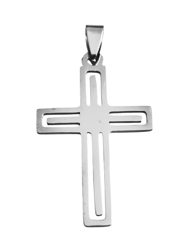 Eagle pendant, stainless steel, 31mm