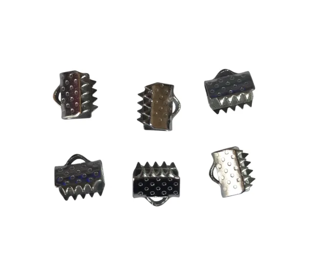 6 x Ribbon crimp, 6 x 5mm, Stainless steel