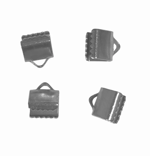 4 x Ribbon crimp, 6 x 7mm, Stainless steel
