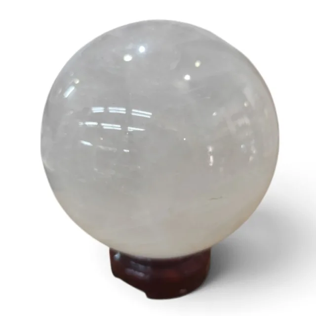Quartz Sphere on stand, 15cm high
