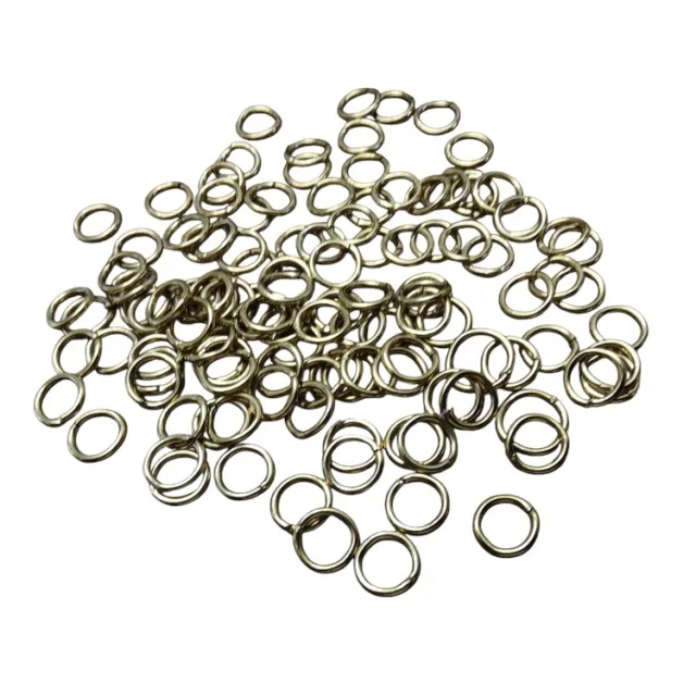 50 x Splitring in stainless steel, 0.6x7mm