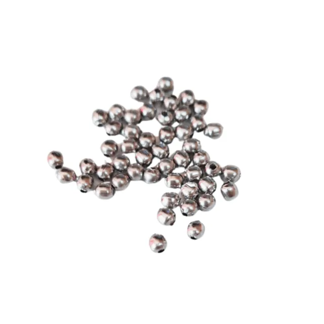 50 x Stainless steel beads, 2 x 2mm, Round