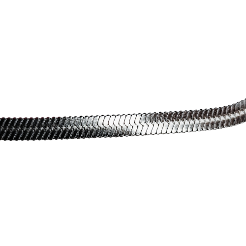 Blade Chain with lobster clasp, Stainless steel, 4mm wide, 61cm