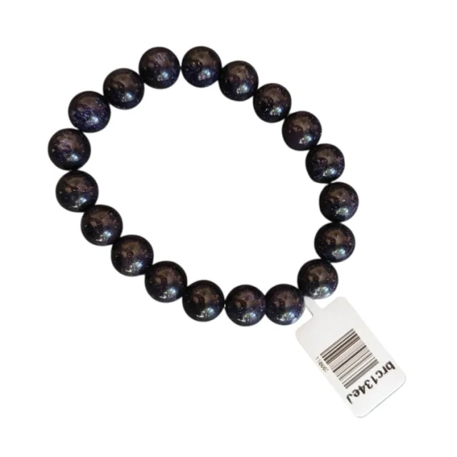 Blue goldstone bracelet 10mm