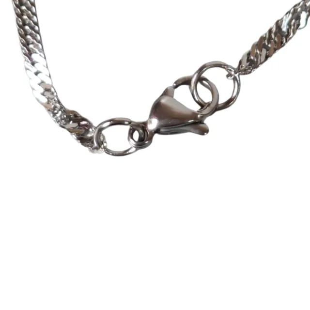 Stainless steel Twisted Chain with lobster clasp, 0.02 x 60cm