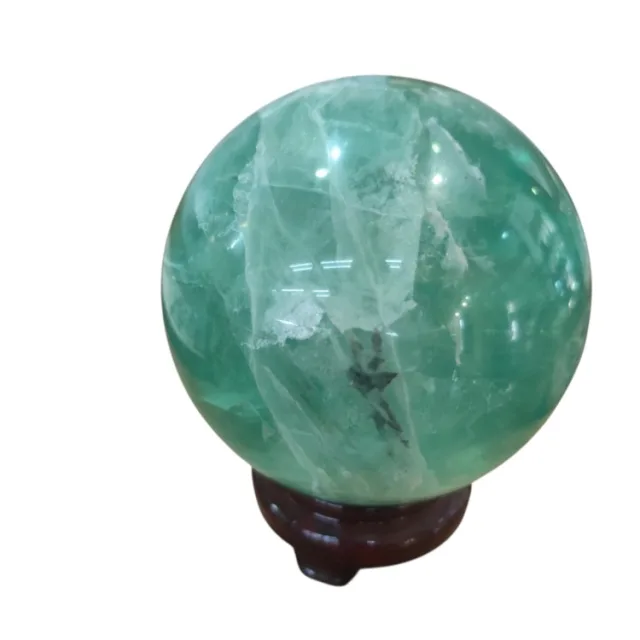 Fluorite Sphere on stand, 14cm high