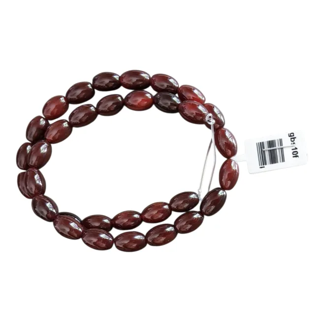 Wine Red barrel bead string in agate, 8x12mm, 39-40cm