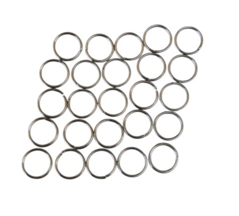 25x Jumpring in stainless steel 0.6x6mm