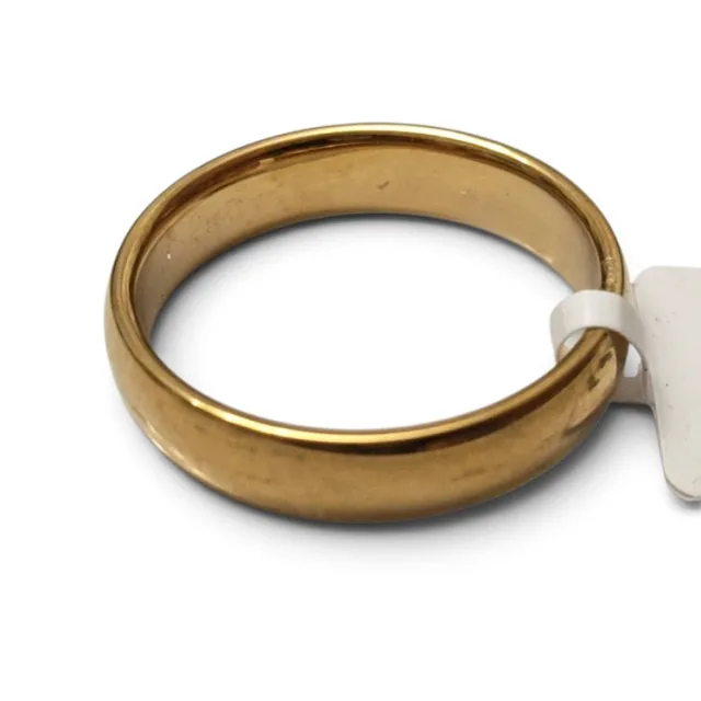 Stainless Steel Ring, Gold, 20x5mm