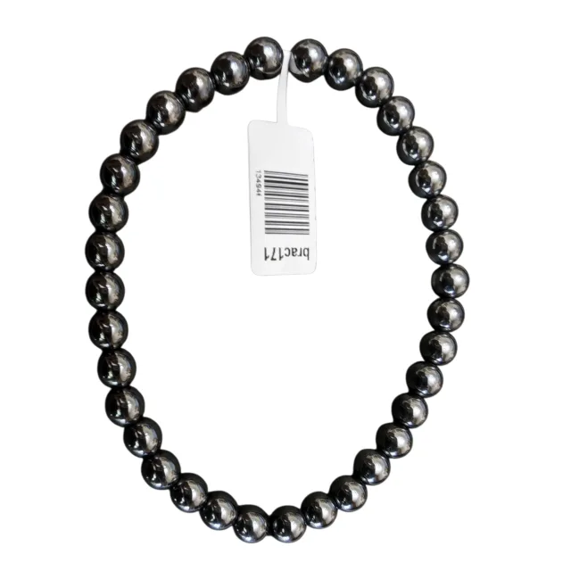 Hematite bead bracelet, 6mm