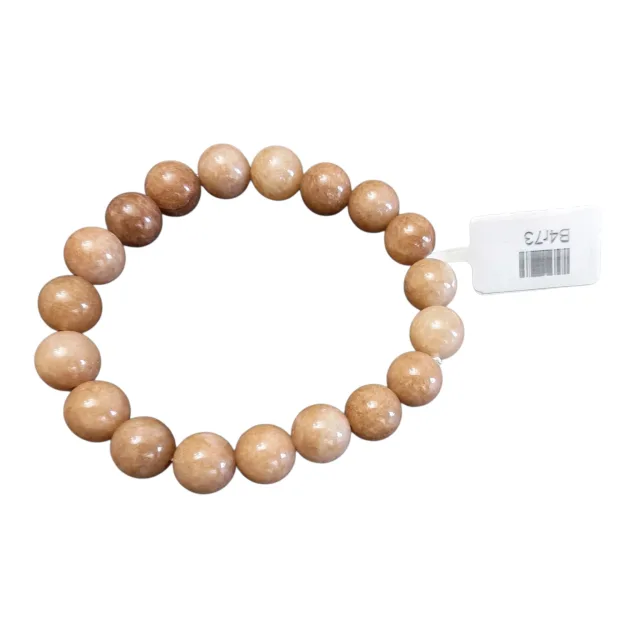 Sunstone bead bracelet, 10mm, stretchcord