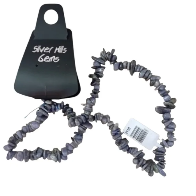 Natural Tanzanite Chip Bead Strand (40 cm)
