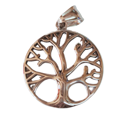 Tree with leafless branches, Stainless steel Pendant