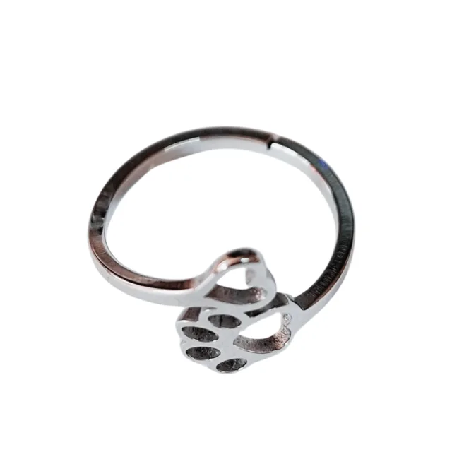 Animal lovers ring, Stainless steel, adjustable