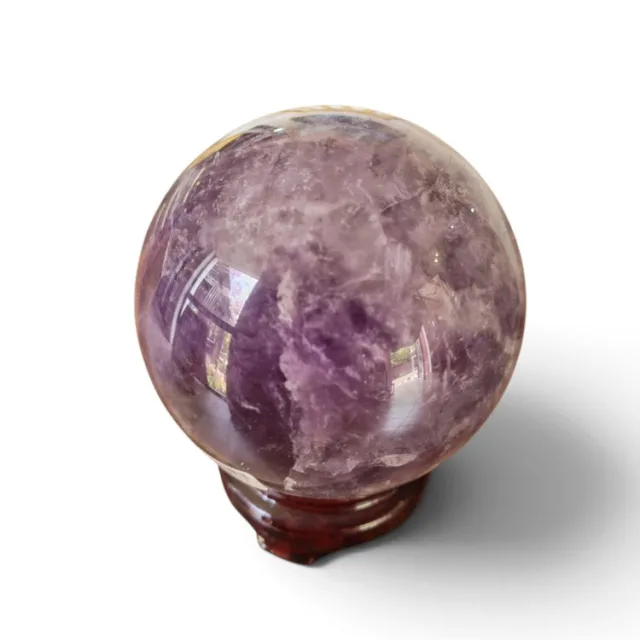 Amethyst Sphere on stand, 13cm high