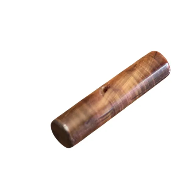 Red Tiger Eye cylindrical stick bead, 18x 5mm, hole is through middle of the bead 0.6mm