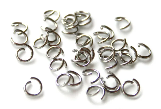 100 x Jumpring in stainless steel 1x7mm