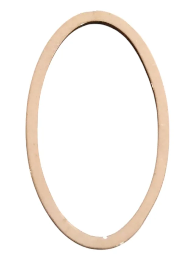 Oval shape pendant, Stainless Steel, rose gold 16mm