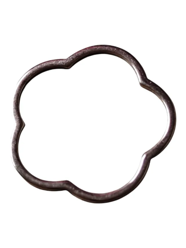 Flower shape pendant, Stainless Steel, rose gold 20mm