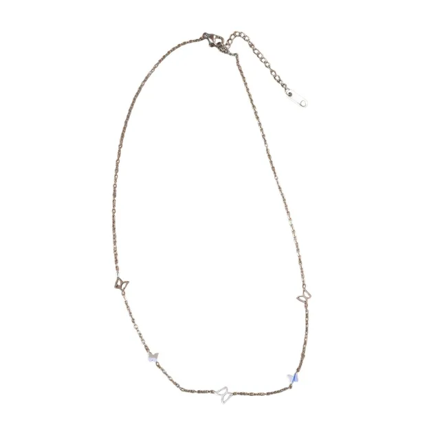 Dainty Stainless Steel Multi-Butterfly Station Chain Necklace
