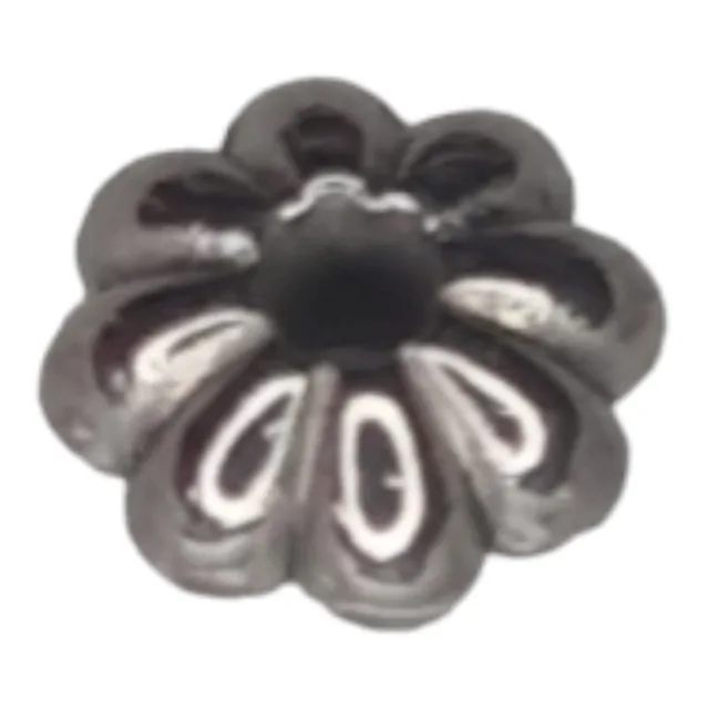 Daisy bead in stainless steel, 3x6mm