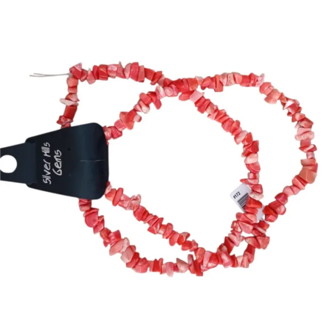 Salmon pink color Coral Chip string, 78cm