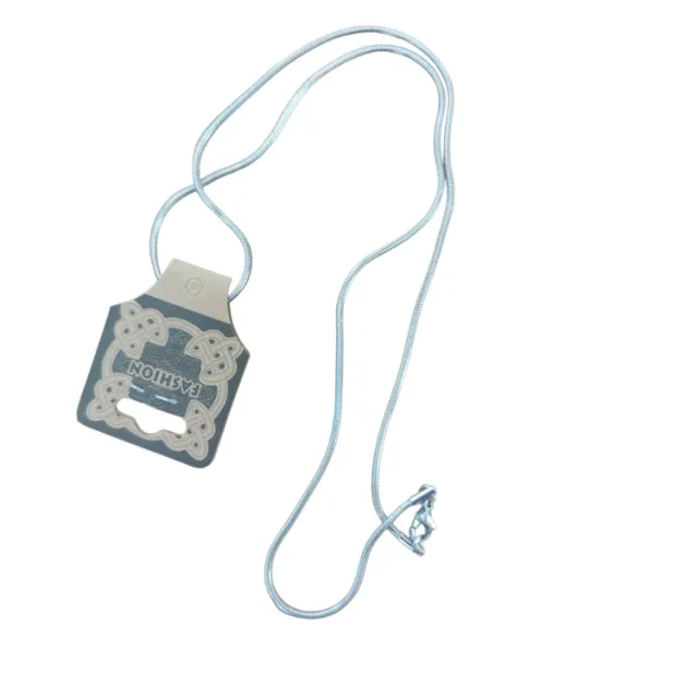 Snake Chain with lobster clasp, Stainless steel, 1.6mm wide, 56cm