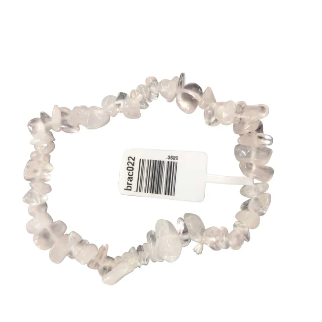 Quartz chip bracelet, stretchcord
