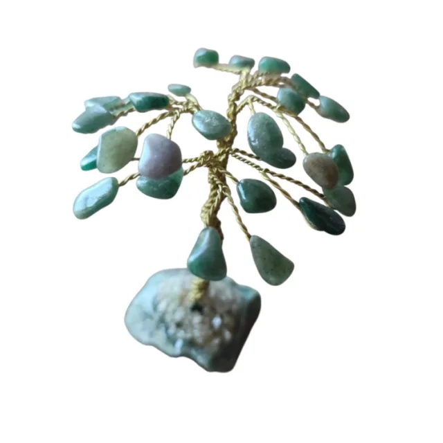 Gemstone tree with 27 stones, Aventurine, 9-10cm high