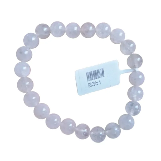 Rose Quartz bead bracelet, 8mm, stretchcord