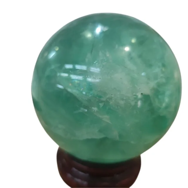 Fluorite Sphere on stand, 12cm high