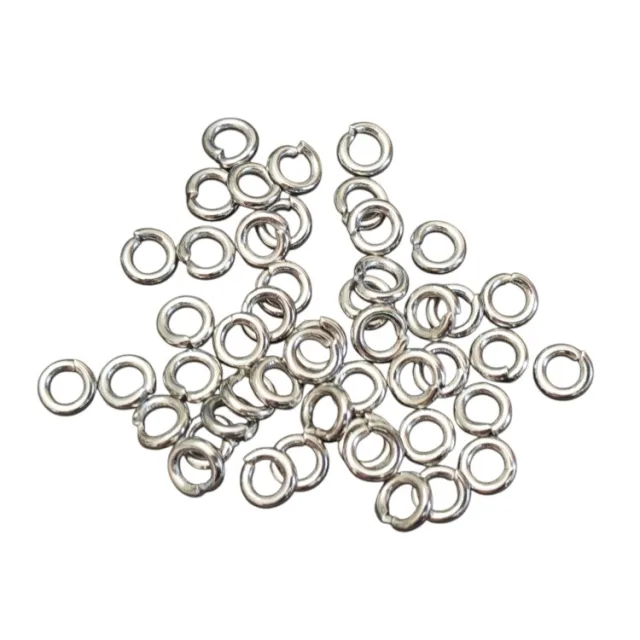 50 x Jumpring in stainless steel 1.2x5mm