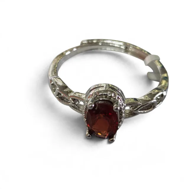 Garnet Dress Ring – Base Metal